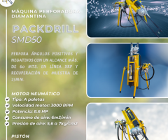 Máquina Perforadora Neumática Para Ubicación De Vetas